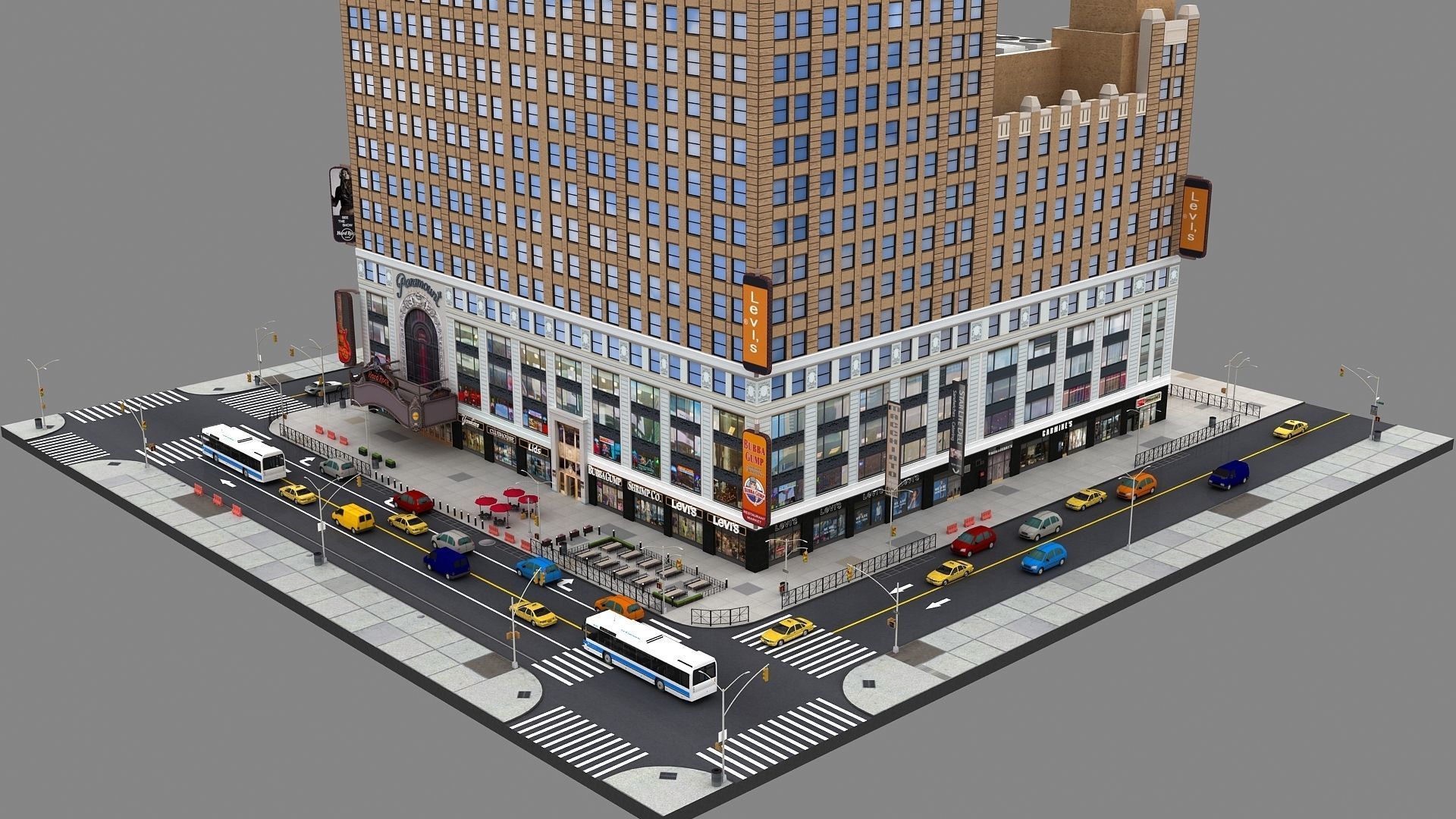 Paramount Building 3d Model 3D model_27