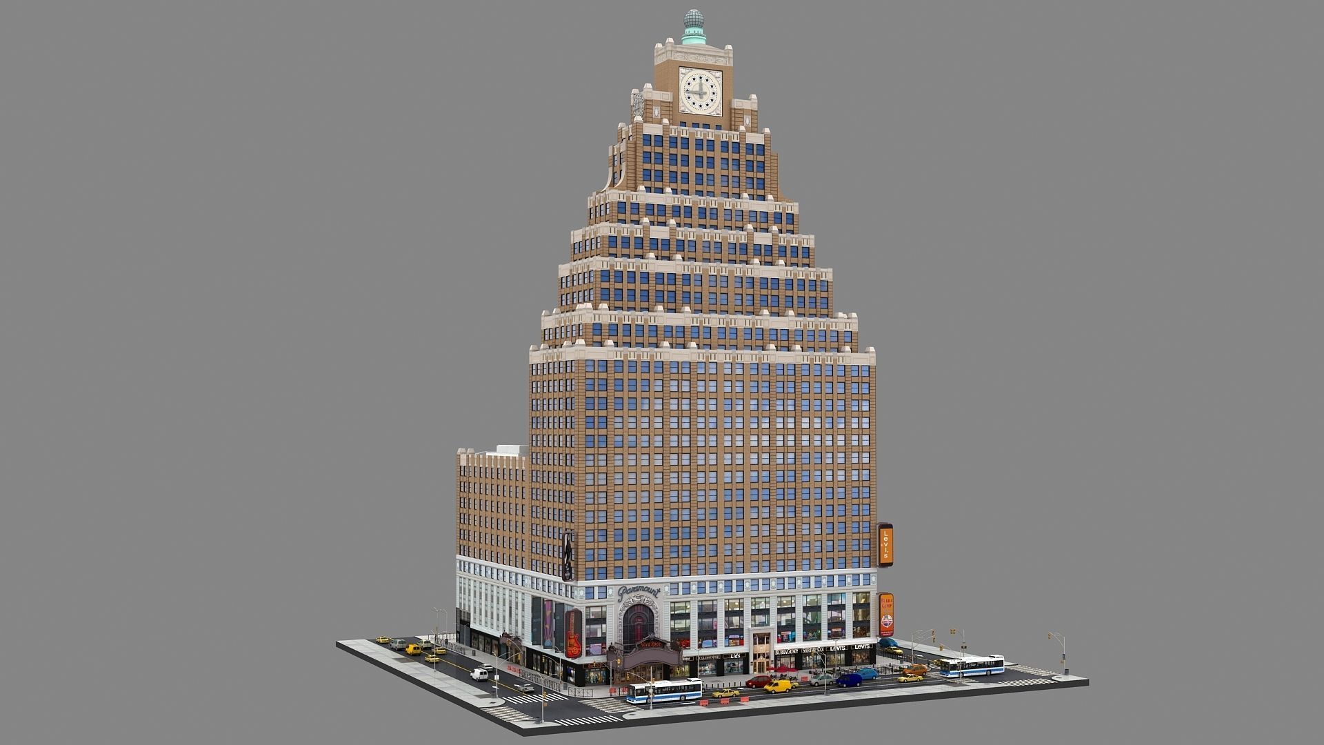 Paramount Building 3d Model 3D model_18