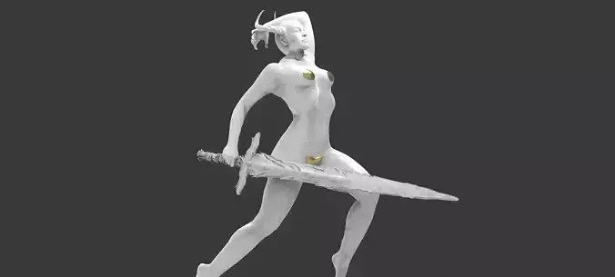 Lady of the lake Statue 1