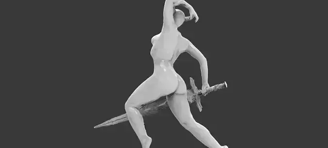 Lady of the lake Statue 2 