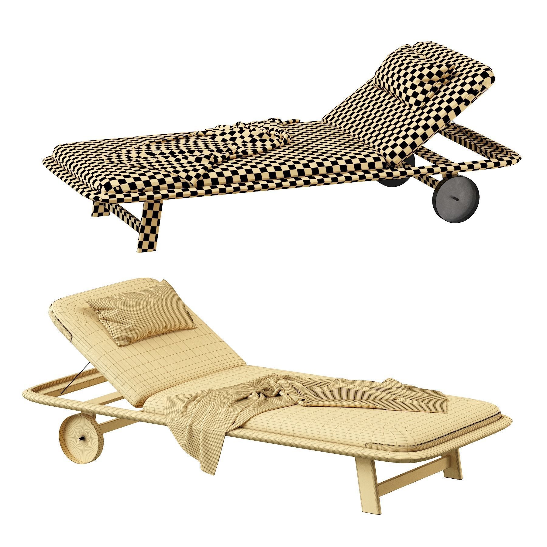 10th Tellaro Sun Lounger by Exteta 3D model_7