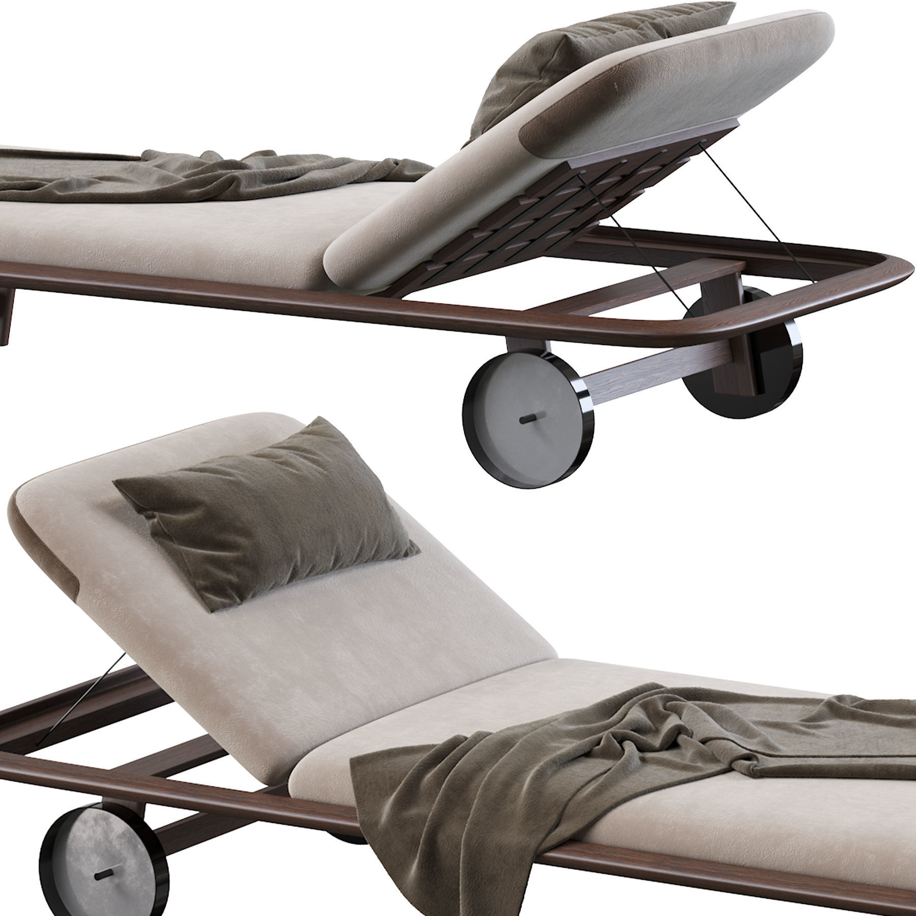10th Tellaro Sun Lounger by Exteta 3D model_2