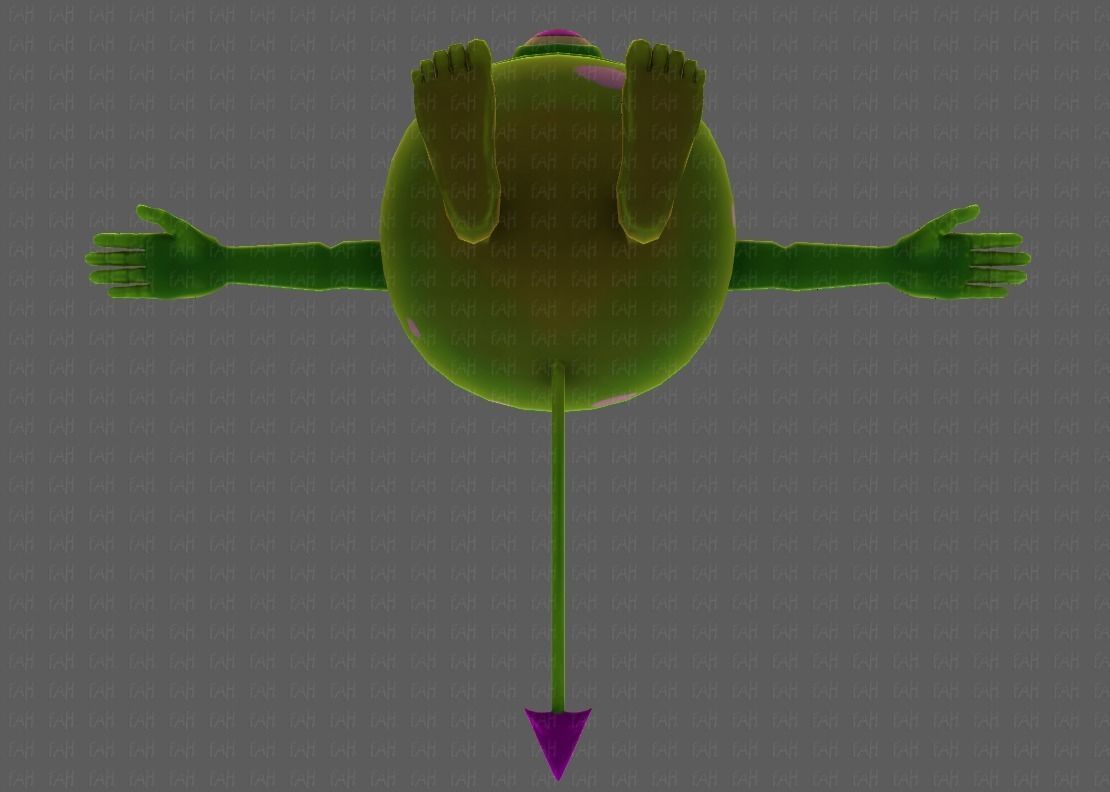 Monster V06 Low-poly 3D model_39