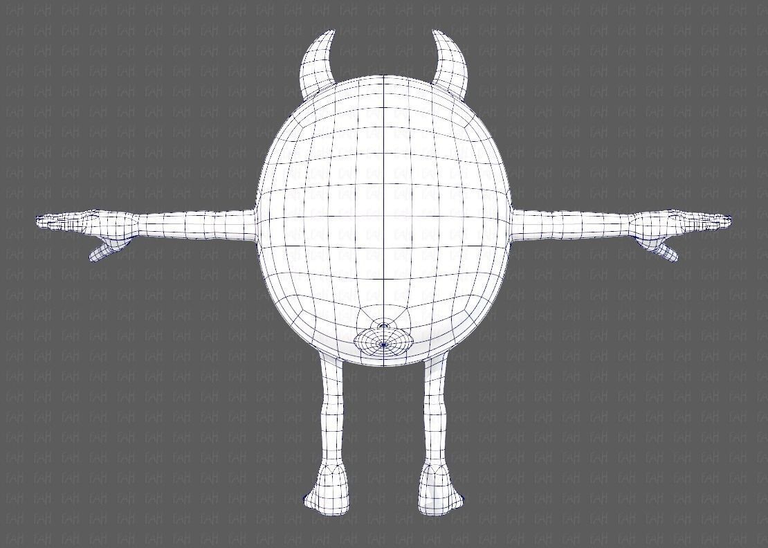 Monster V06 Low-poly 3D model_13