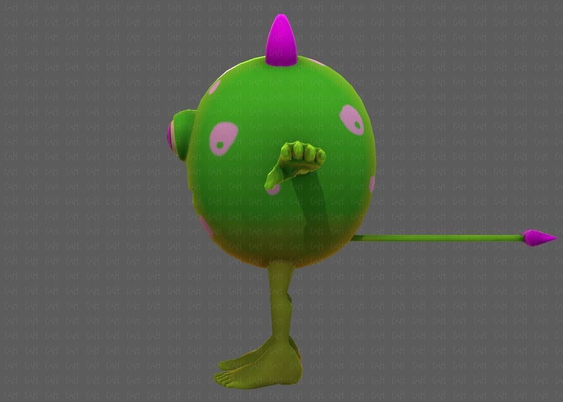 Monster V06 Low-poly 3D model_23