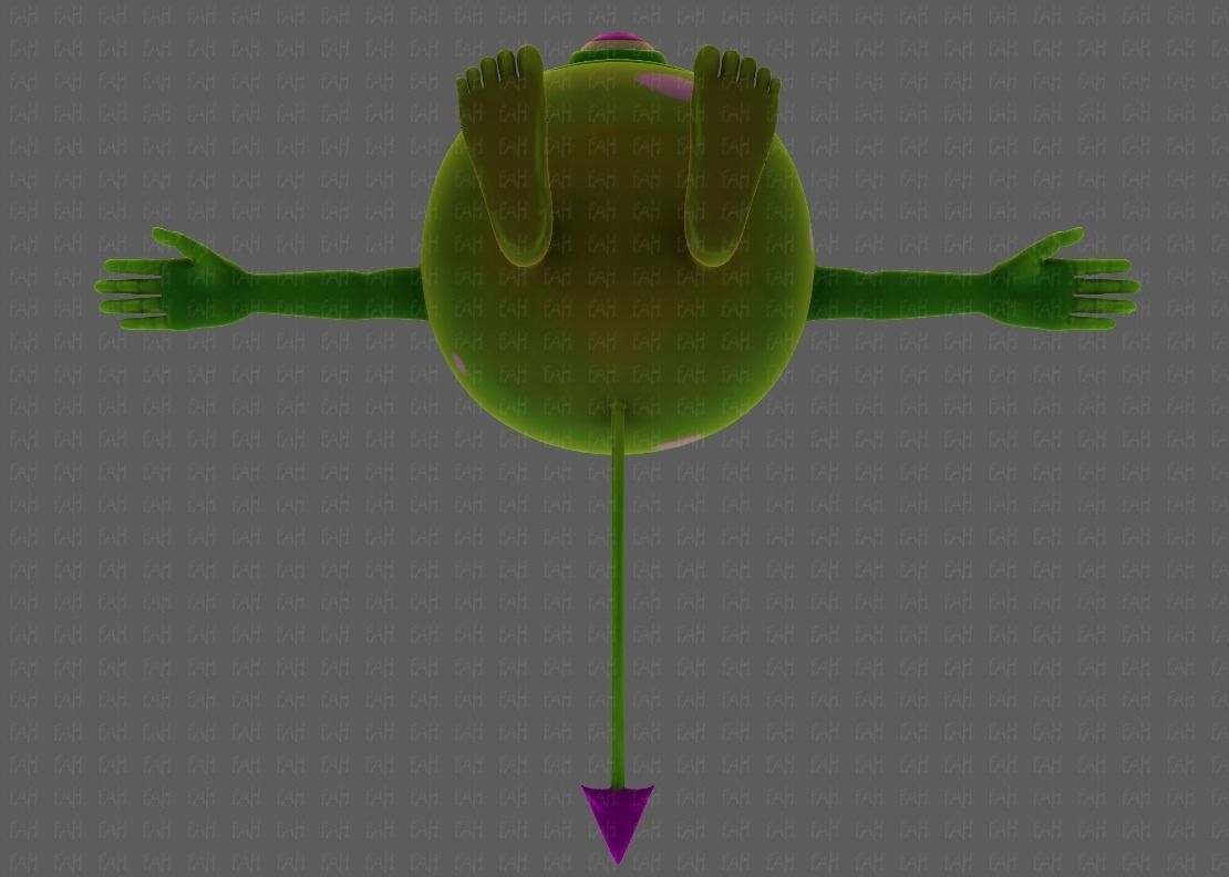 Monster V06 Low-poly 3D model_37