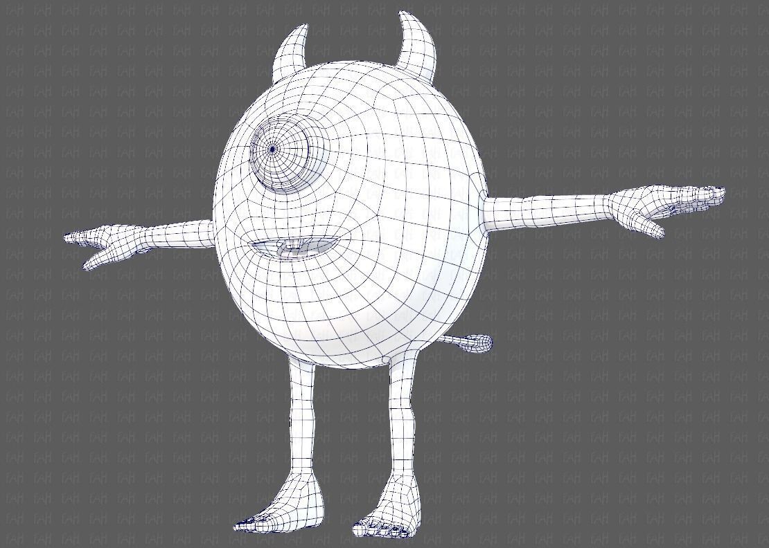 Monster V06 Low-poly 3D model_42