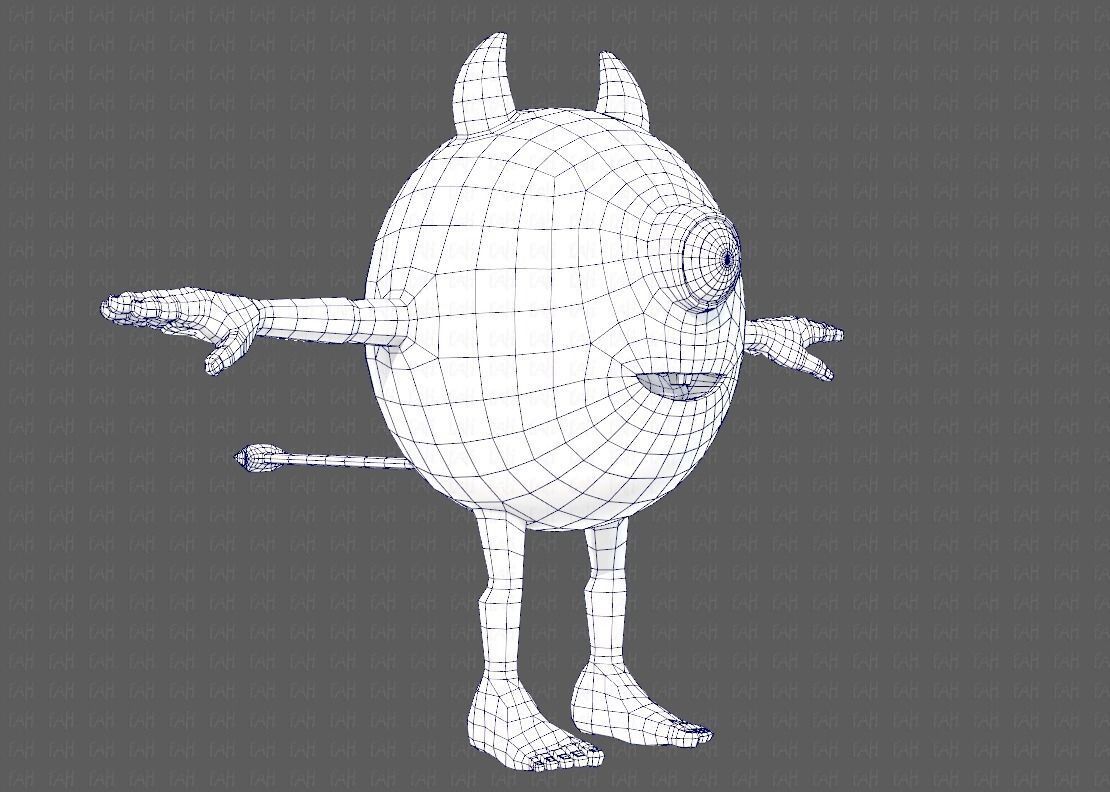 Monster V06 Low-poly 3D model_26