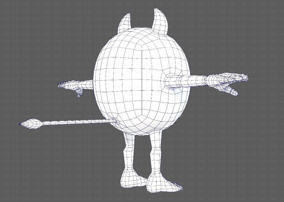 Monster V06 Low-poly 3D model_28