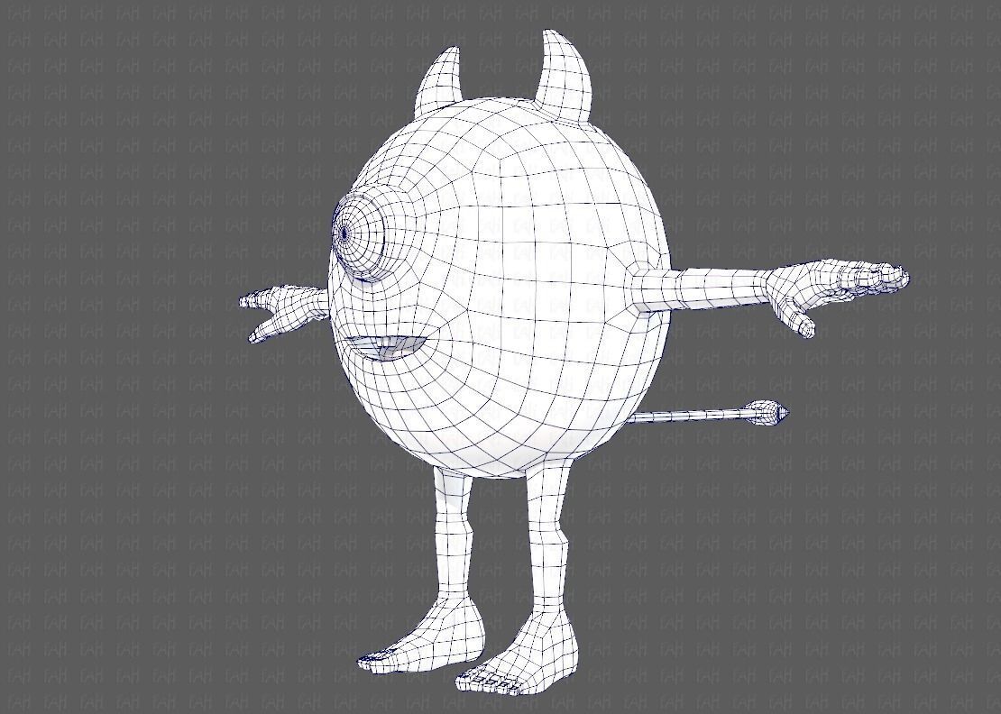 Monster V06 Low-poly 3D model_32