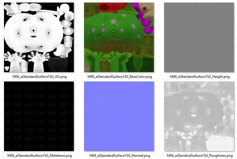 Monster V06 Low-poly 3D model_46