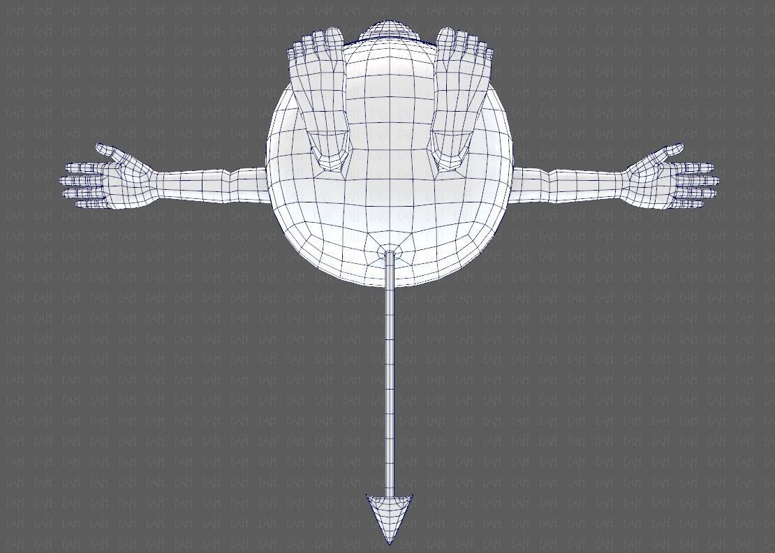 Monster V06 Low-poly 3D model_40