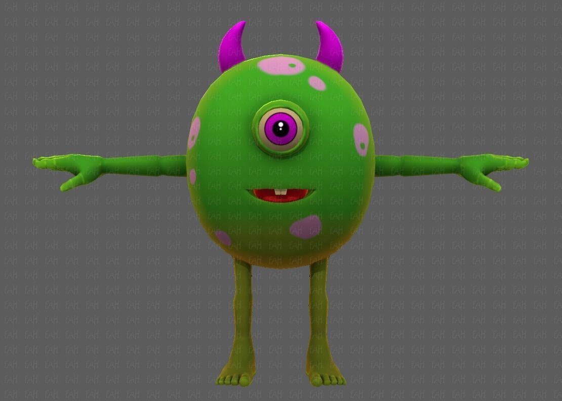 Monster V06 Low-poly 3D model_17