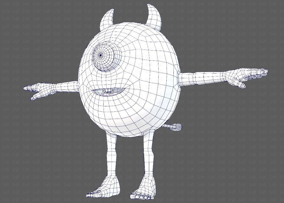 Monster V06 Low-poly 3D model_44