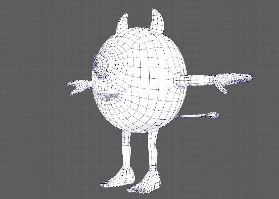 Monster V06 Low-poly 3D model_16