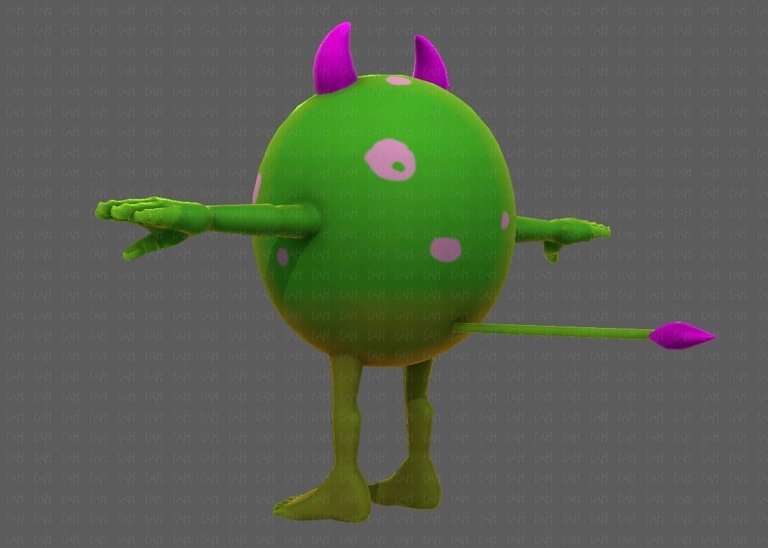 Monster V06 Low-poly 3D model_22