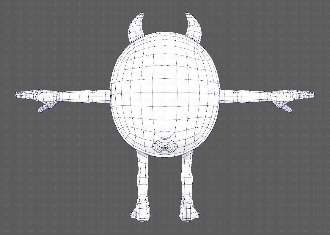 Monster V06 Low-poly 3D model_29