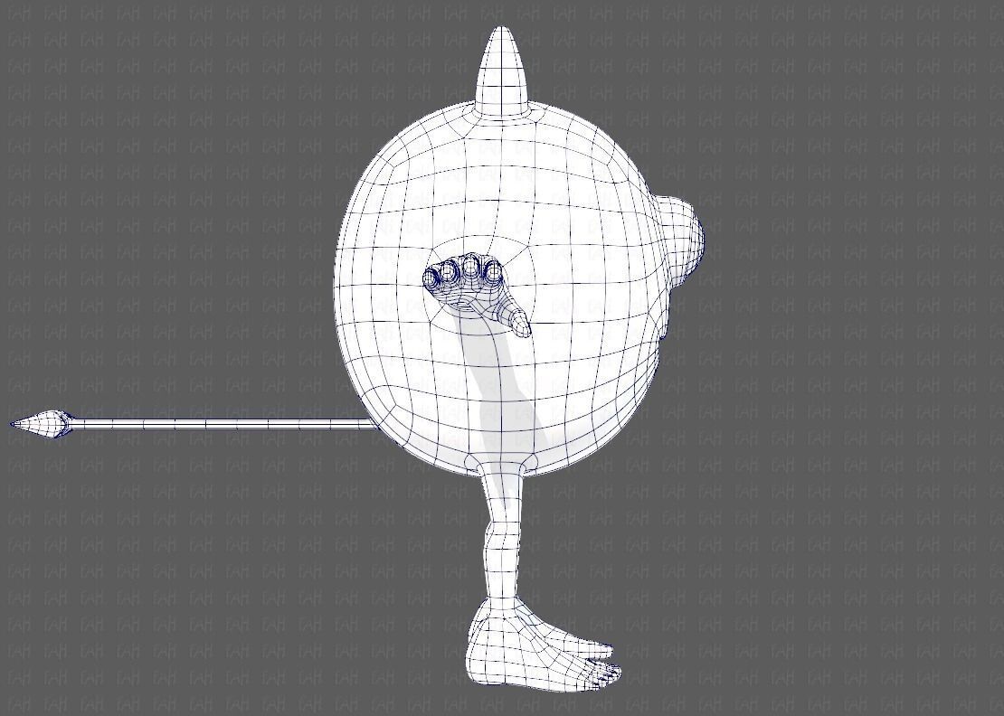 Monster V06 Low-poly 3D model_11