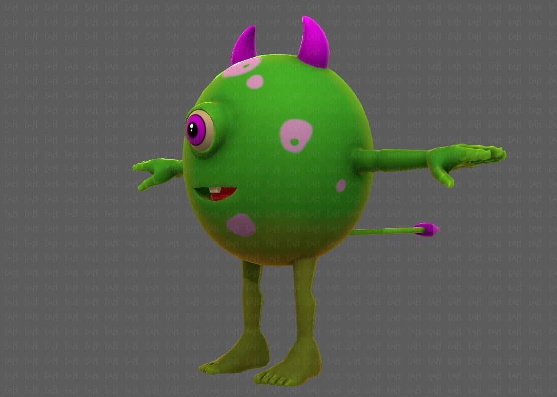 Monster V06 Low-poly 3D model_24