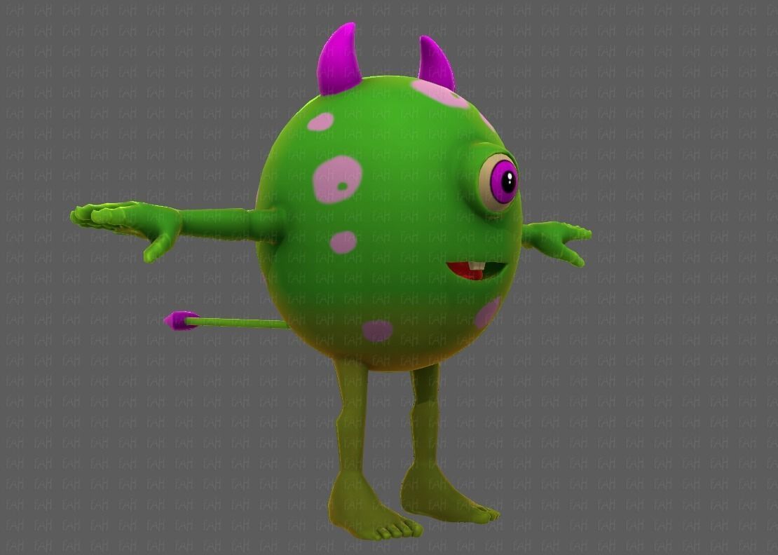 Monster V06 Low-poly 3D model_18