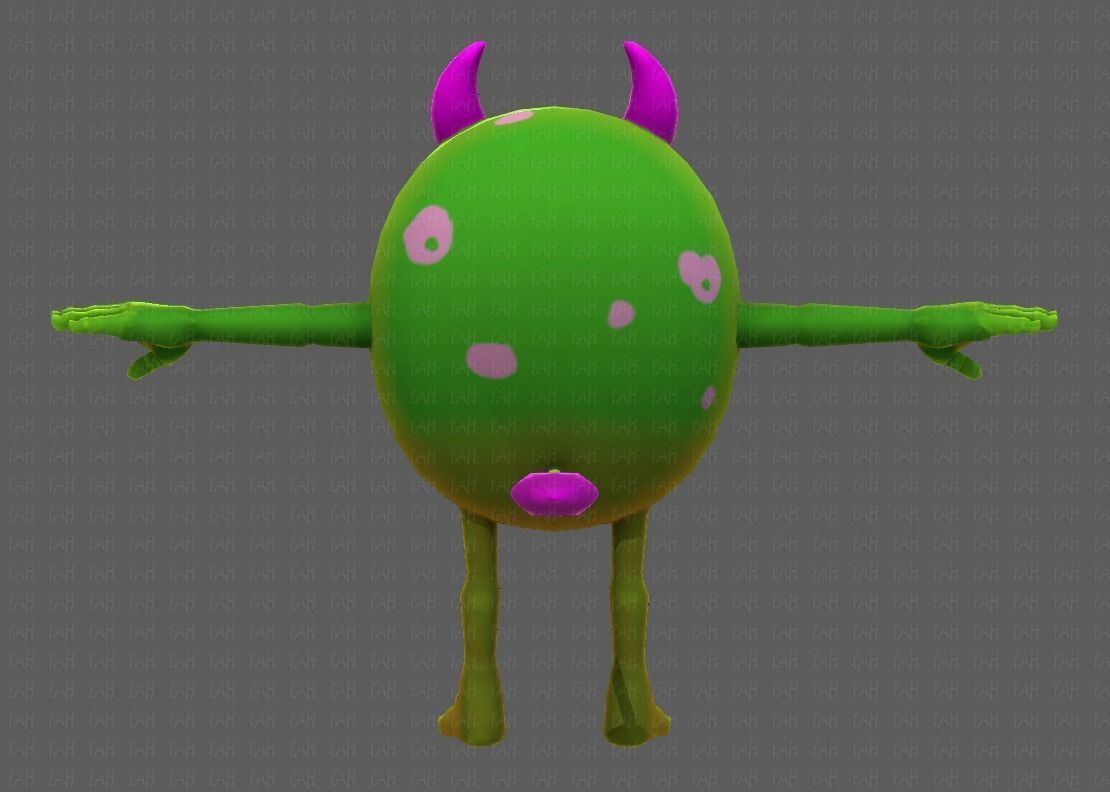 Monster V06 Low-poly 3D model_21