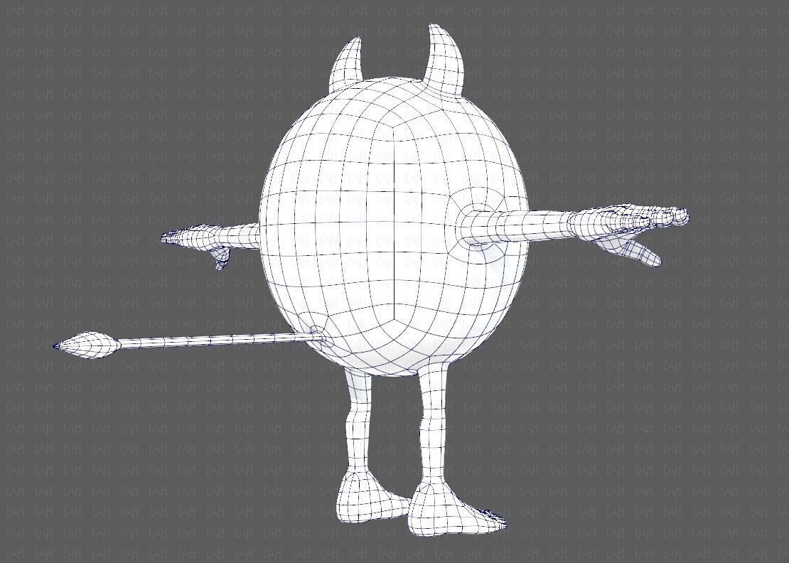 Monster V06 Low-poly 3D model_12