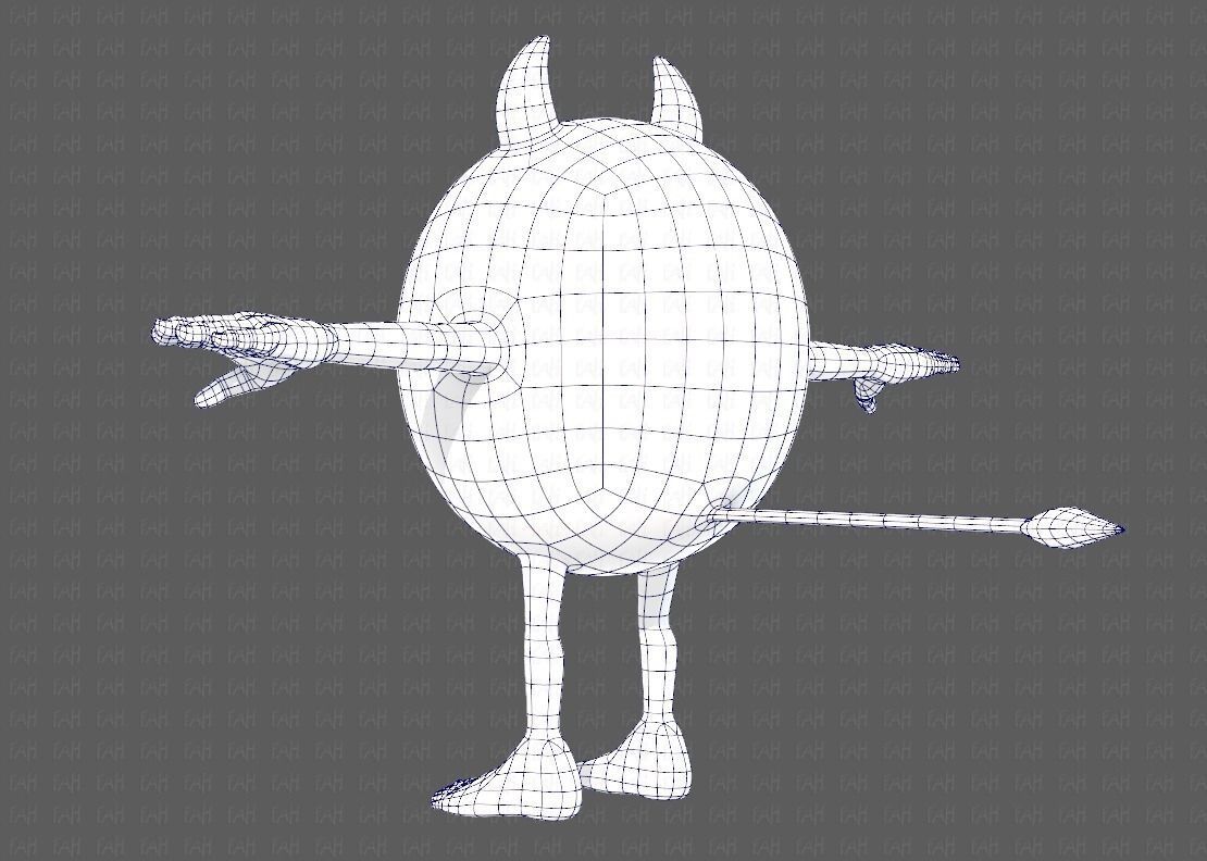 Monster V06 Low-poly 3D model_14