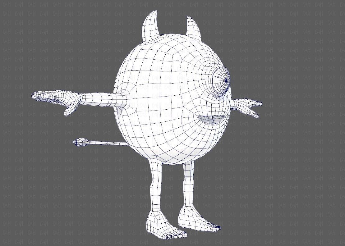 Monster V06 Low-poly 3D model_10