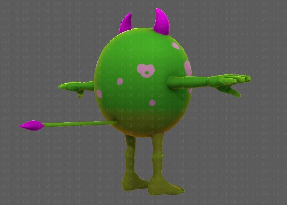 Monster V06 Low-poly 3D model_20