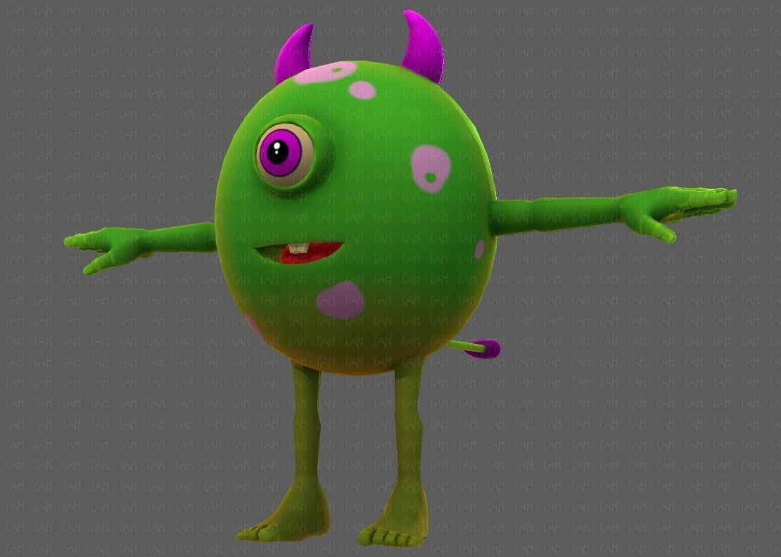 Monster V06 Low-poly 3D model_43