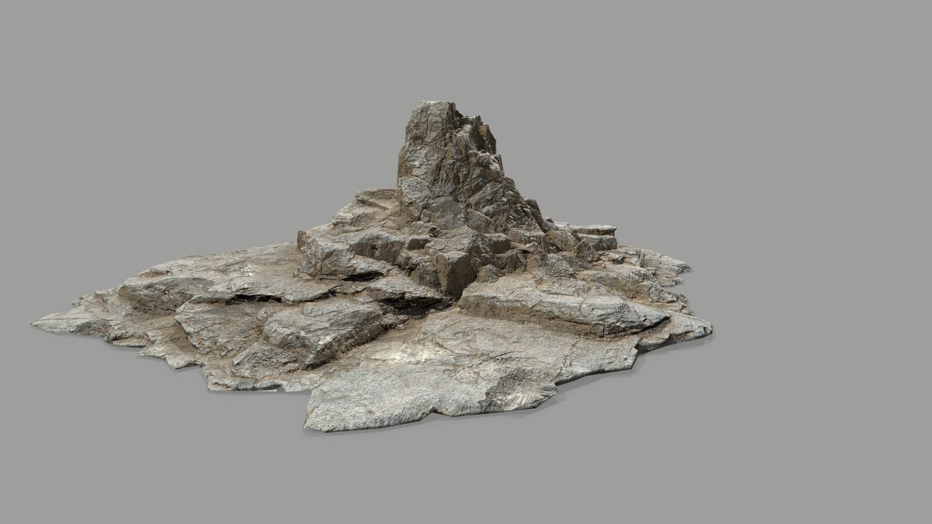 desert rocks Low-poly 3D model_15