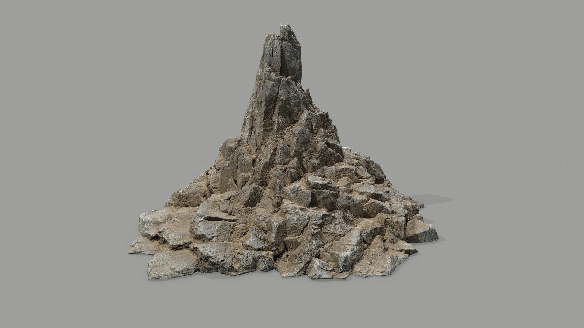 desert rocks Low-poly 3D model_8