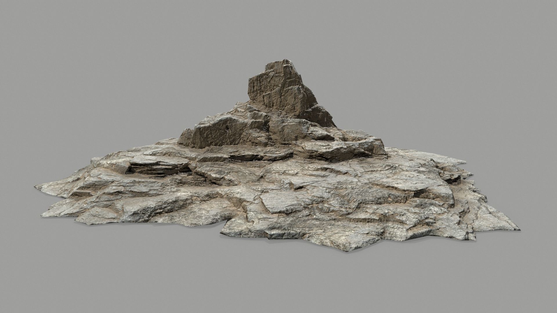 desert rocks Low-poly 3D model_14