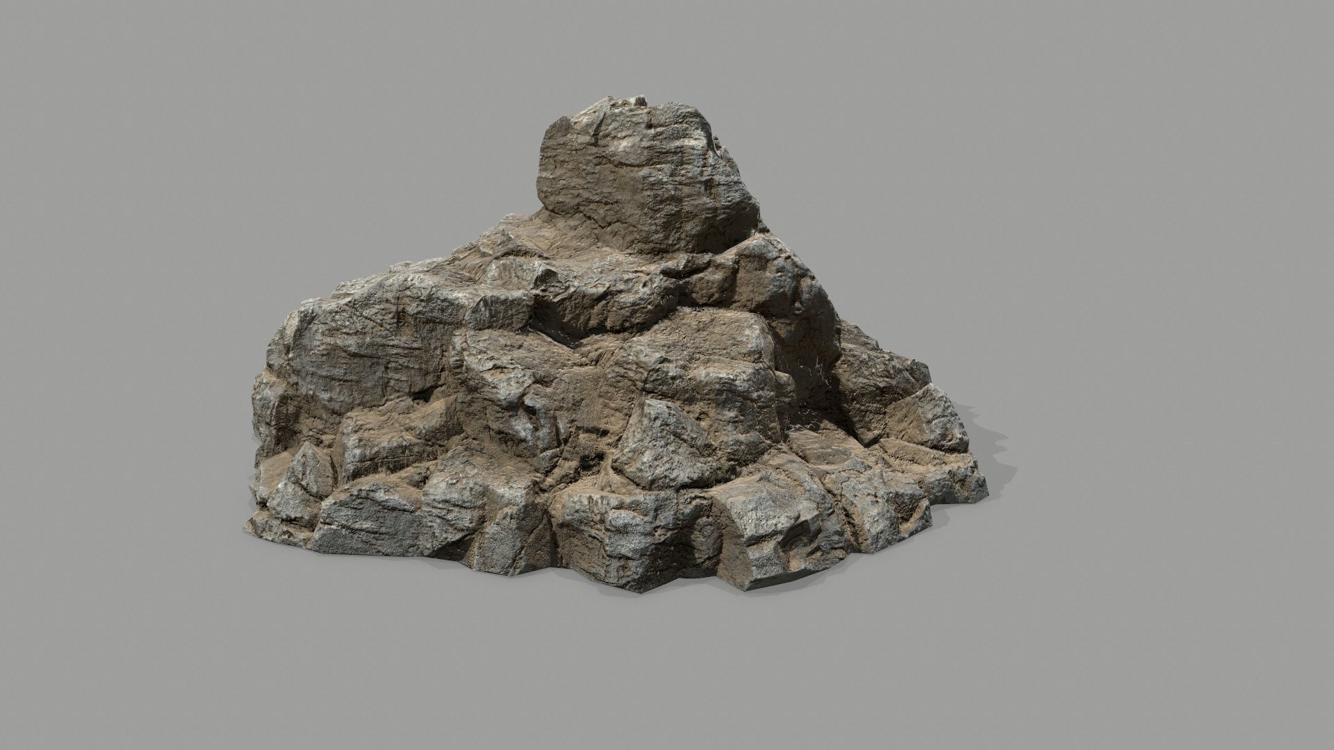 desert rocks Low-poly 3D model_11