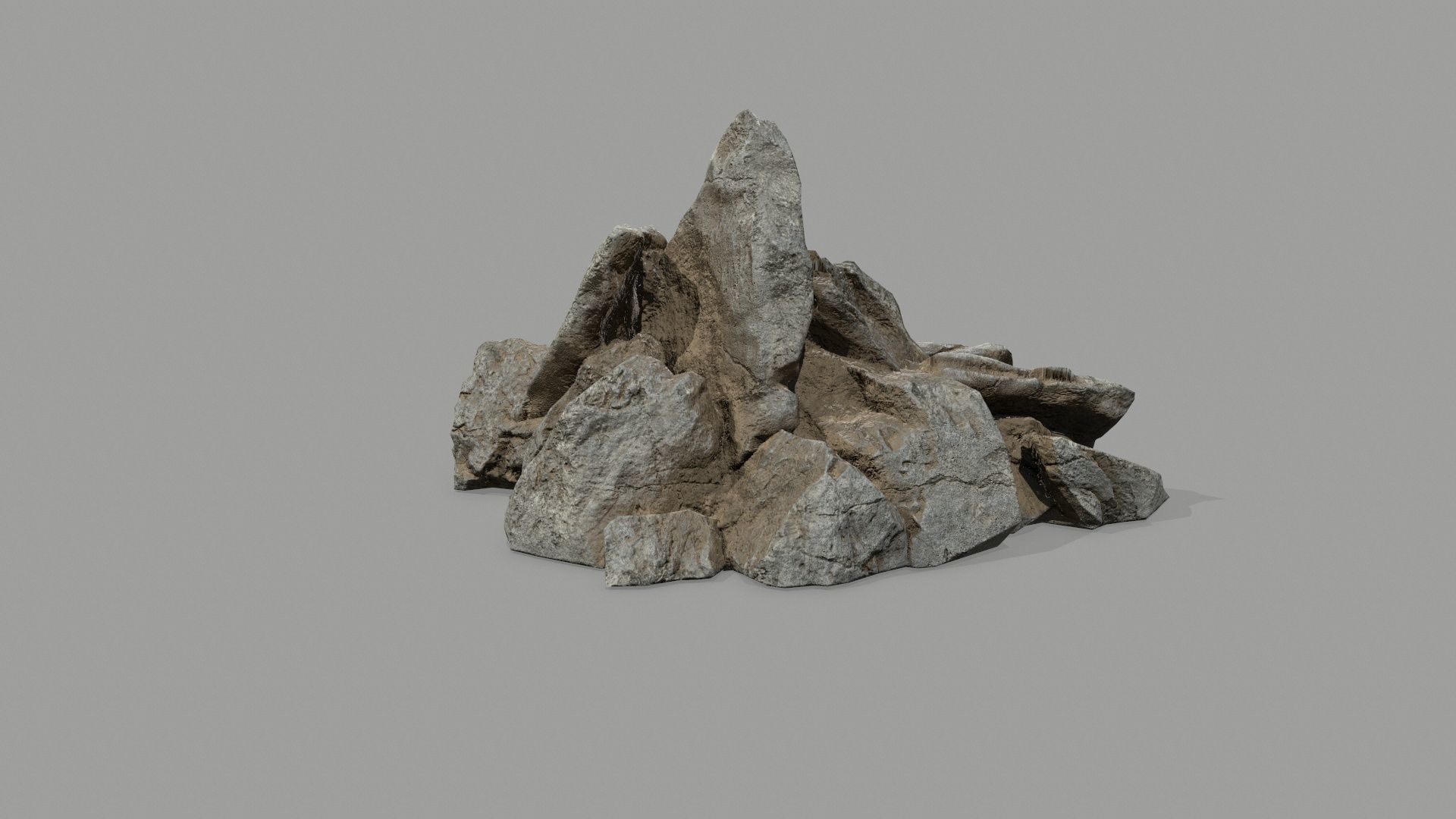 desert rocks Low-poly 3D model_30