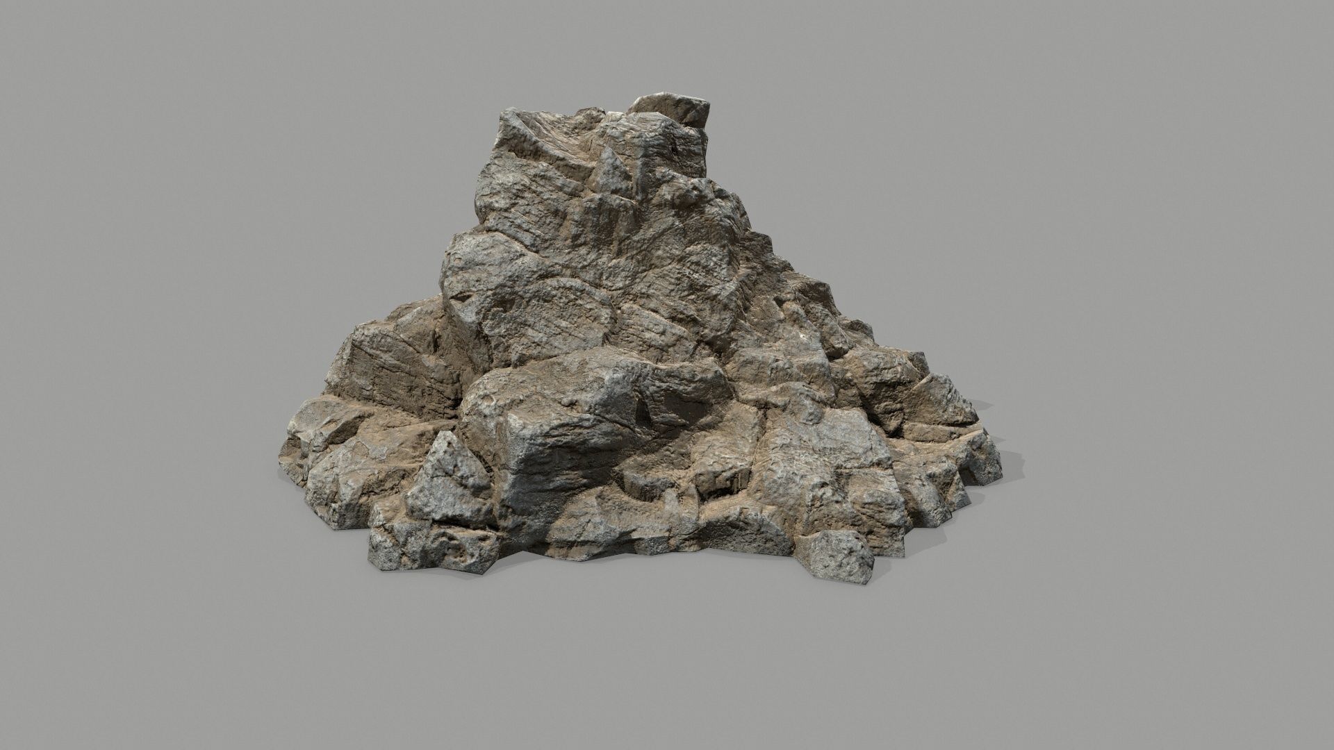 desert rocks Low-poly 3D model_10