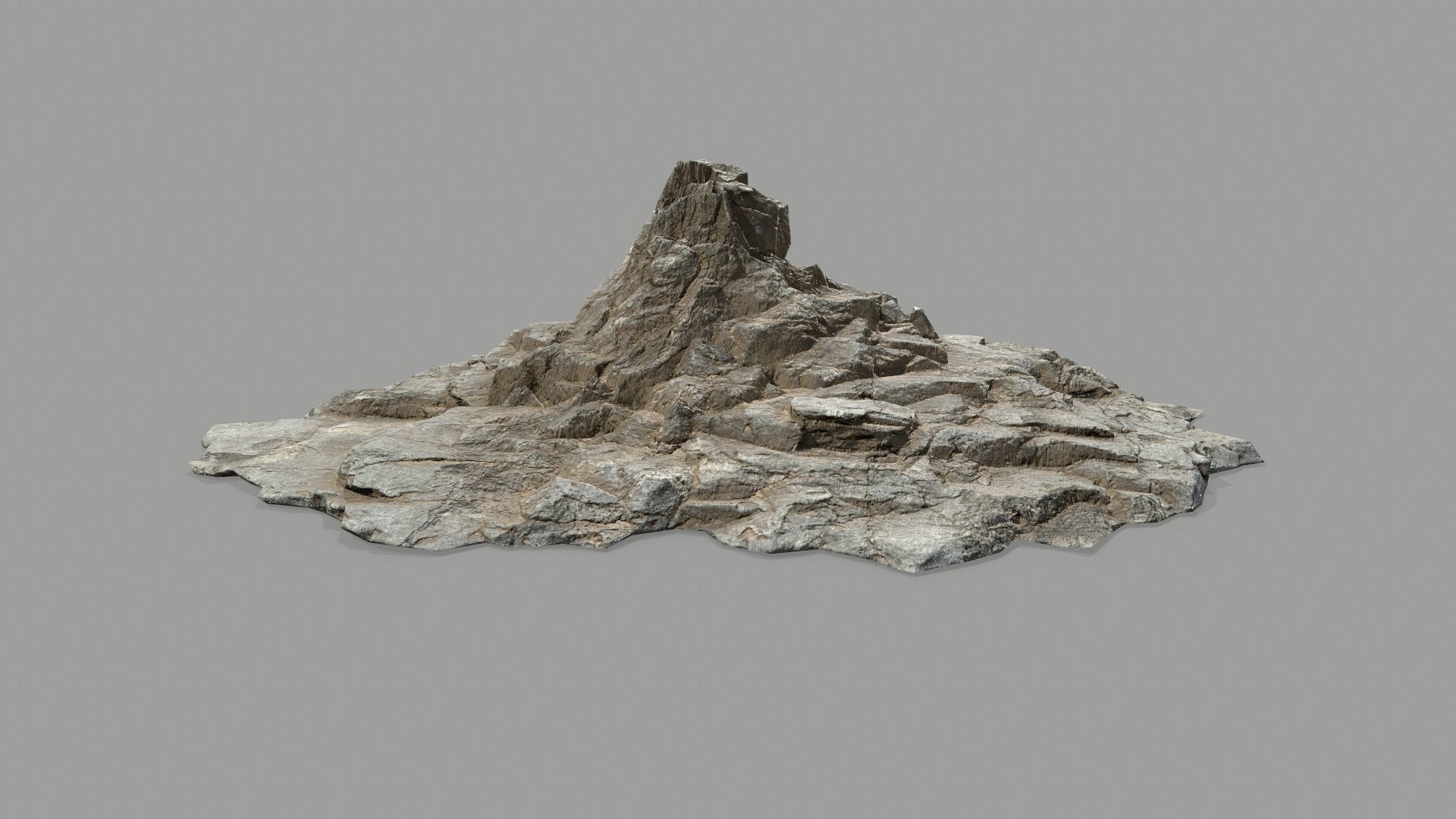 desert rocks Low-poly 3D model_16