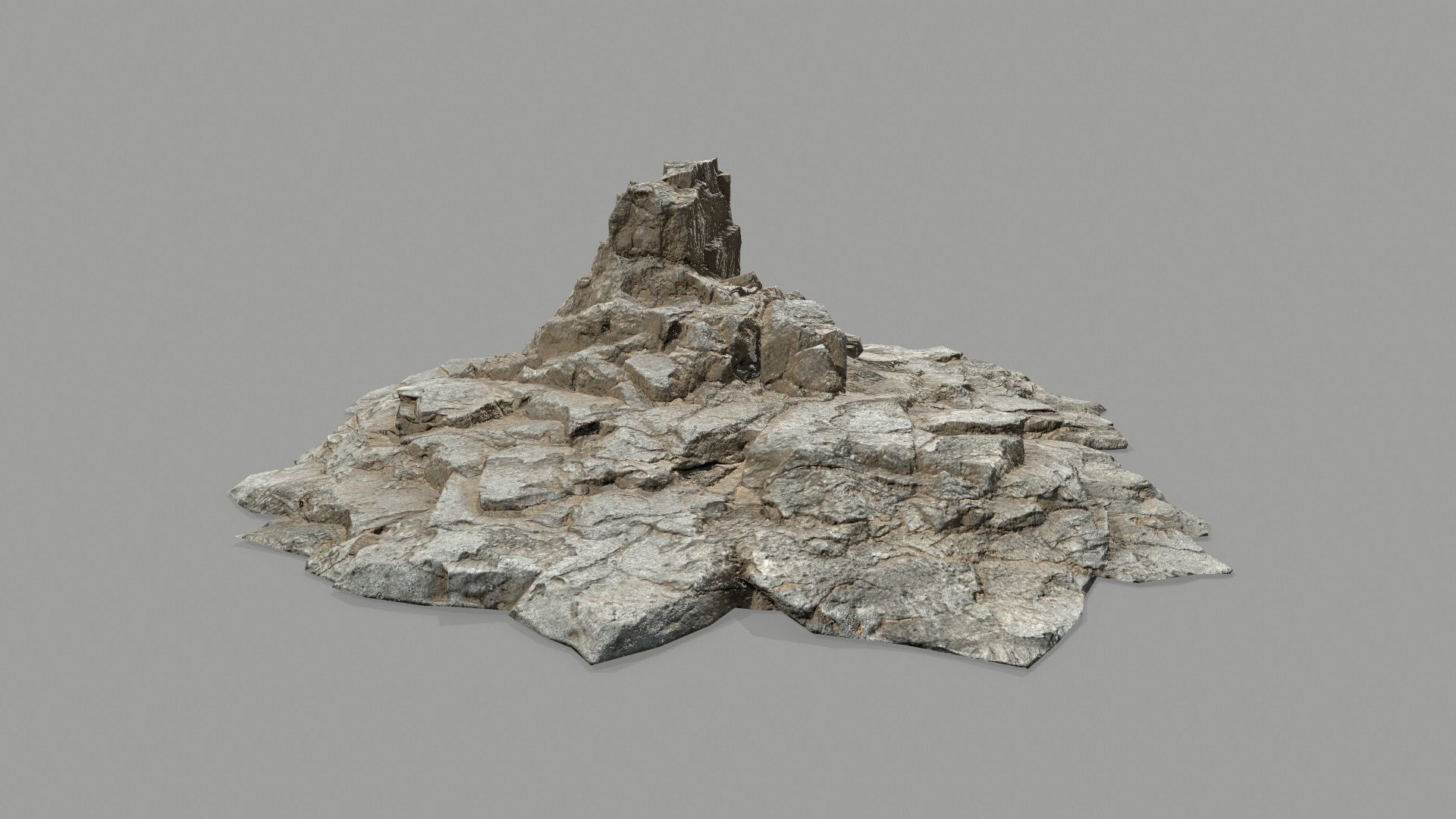 desert rocks Low-poly 3D model_13