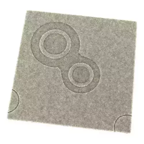 Ornamental Beige Carpet