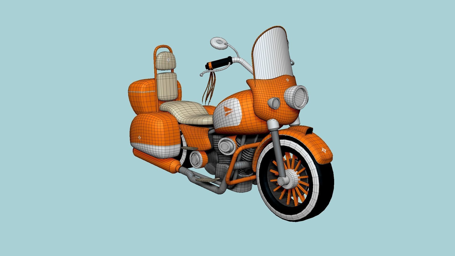 10 Motorcycle Cartoon B Collection - Custom Vehicle Design _64