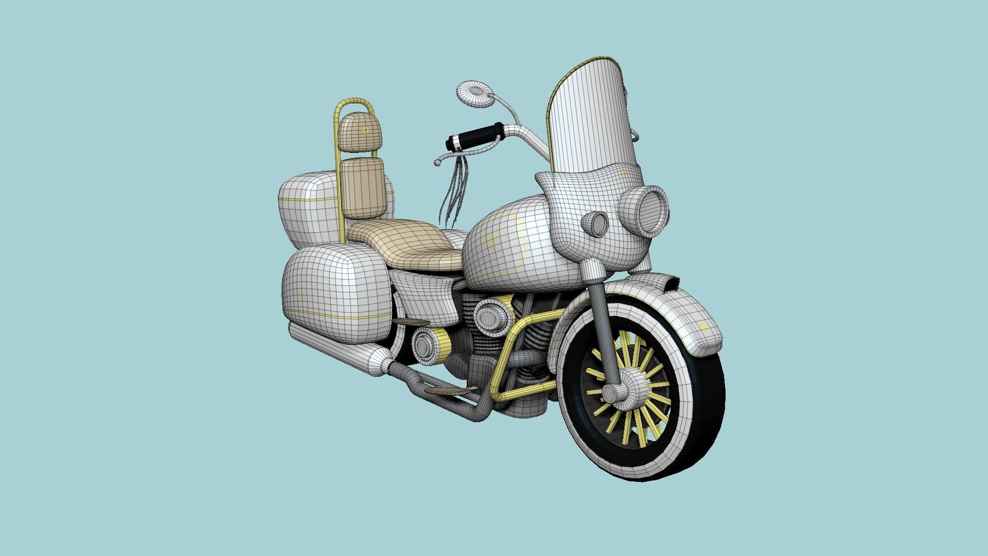 10 Motorcycle Cartoon B Collection - Custom Vehicle Design _68