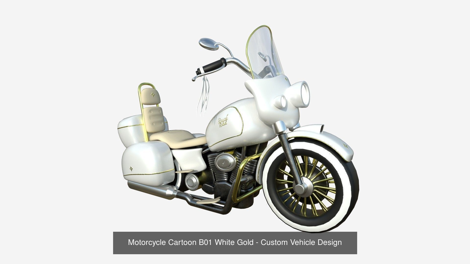 10 Motorcycle Cartoon B Collection - Custom Vehicle Design _1