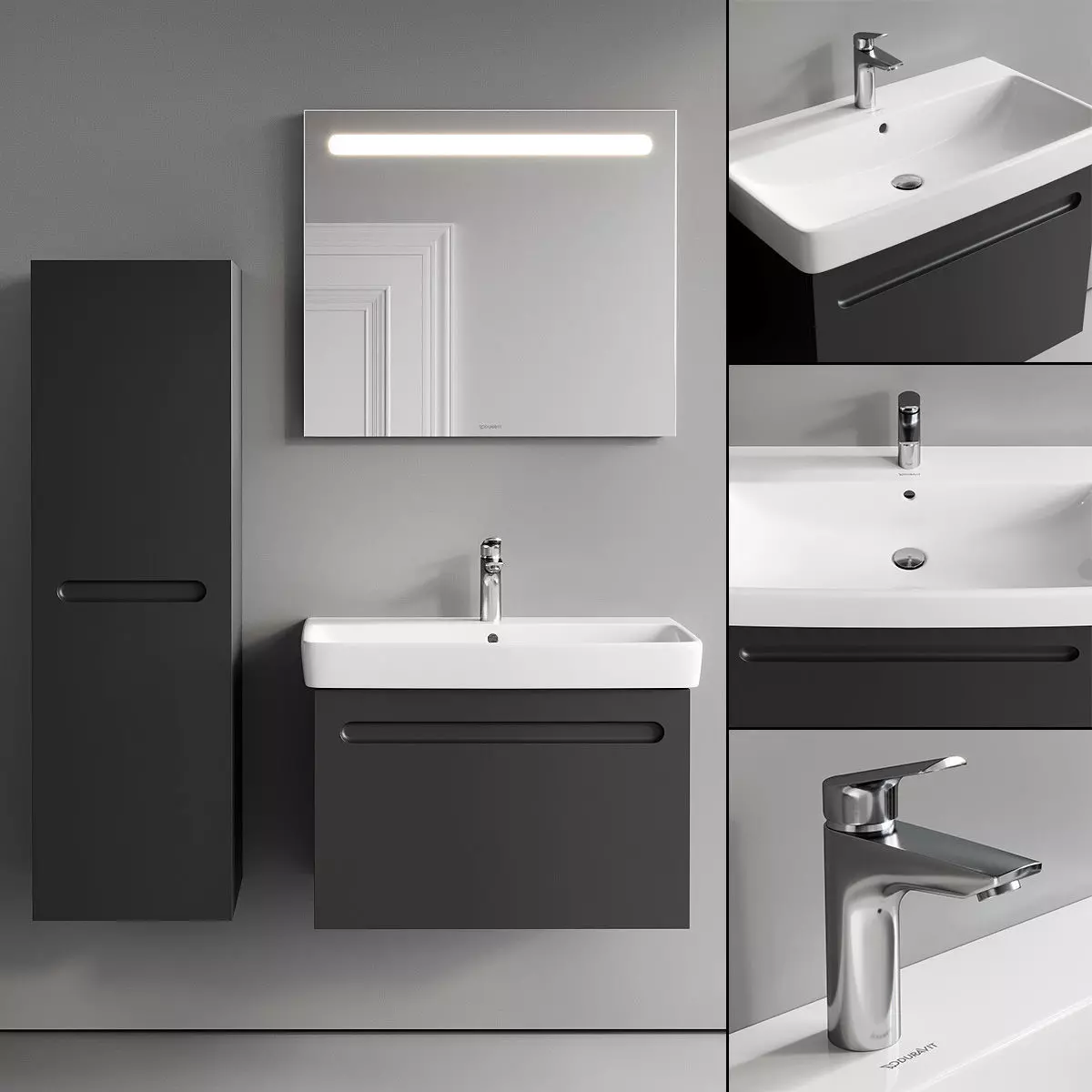Duravit NO 1 Vanity Unit Set 1 3D model_0