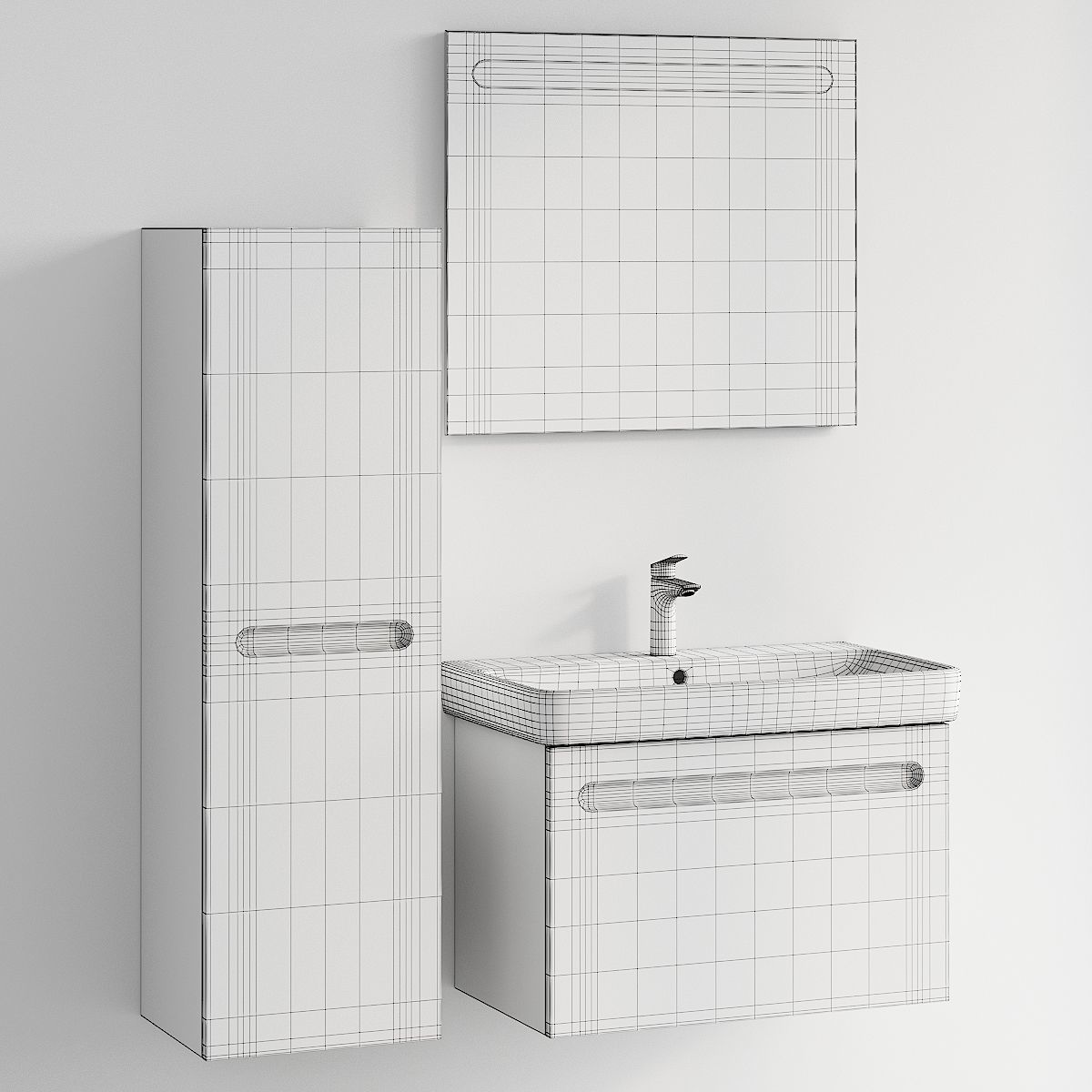 Duravit NO 1 Vanity Unit Set 1 3D model_4
