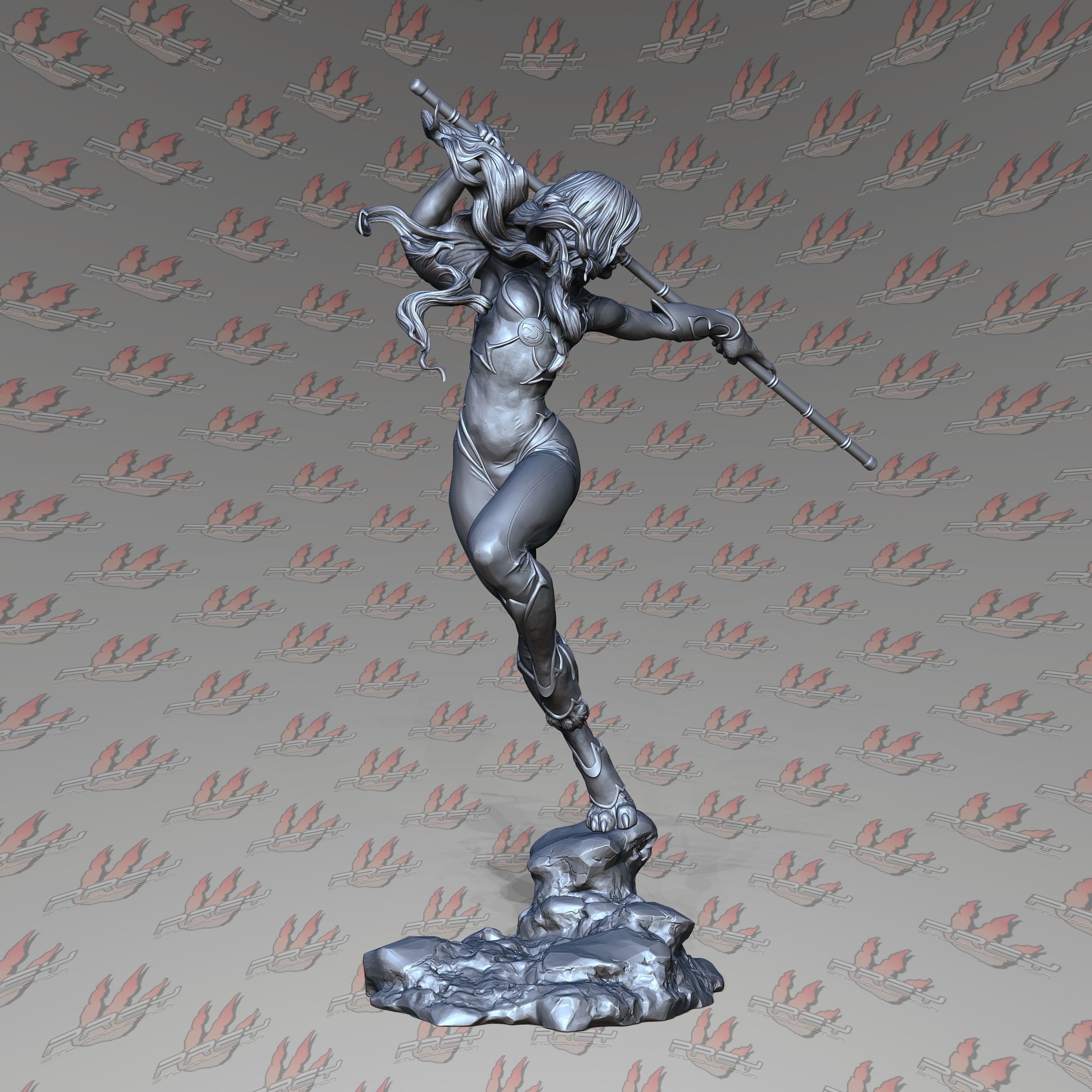 Cheetara 32mm 3D print model_3