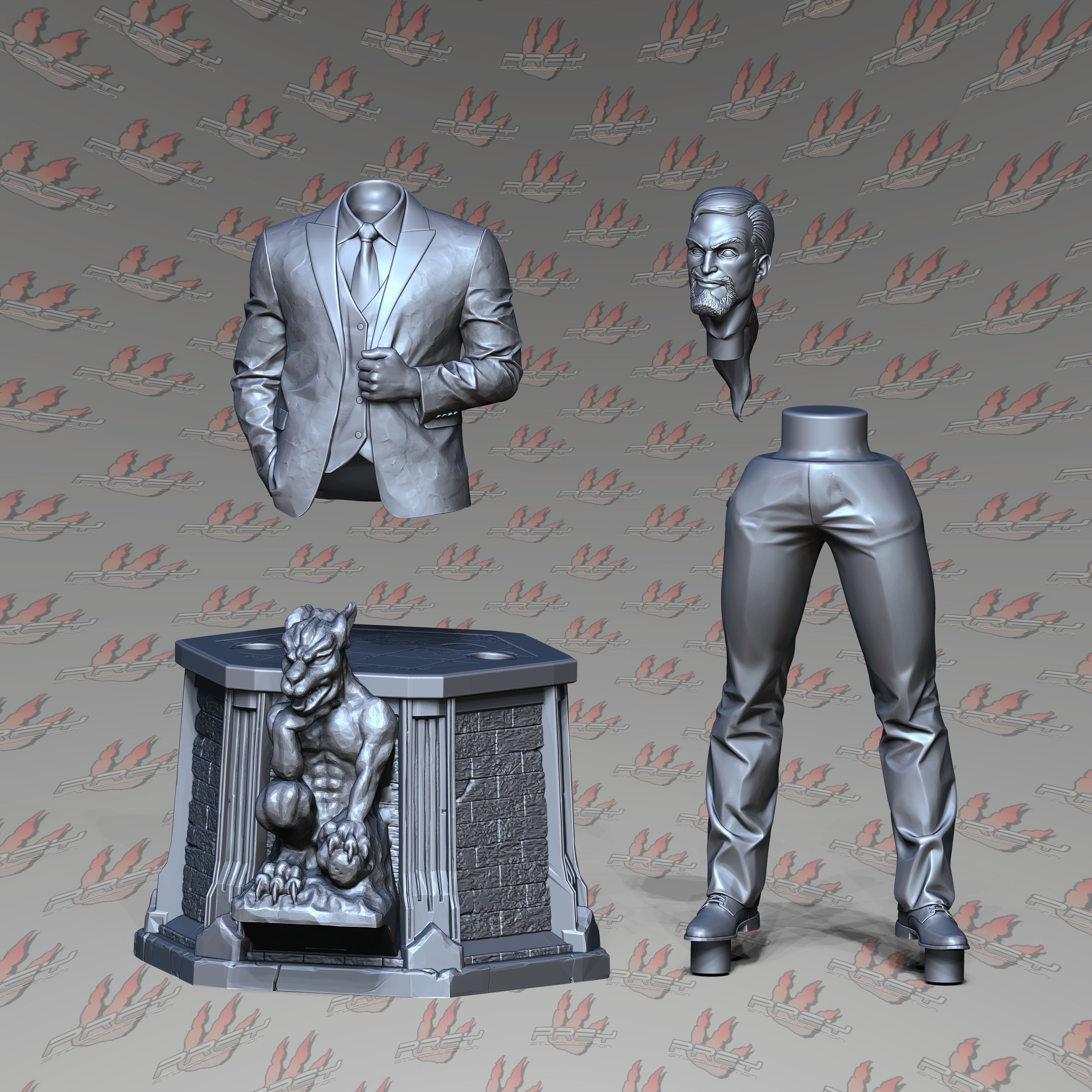 DAVID XANATOS 1-24 3D print model_6