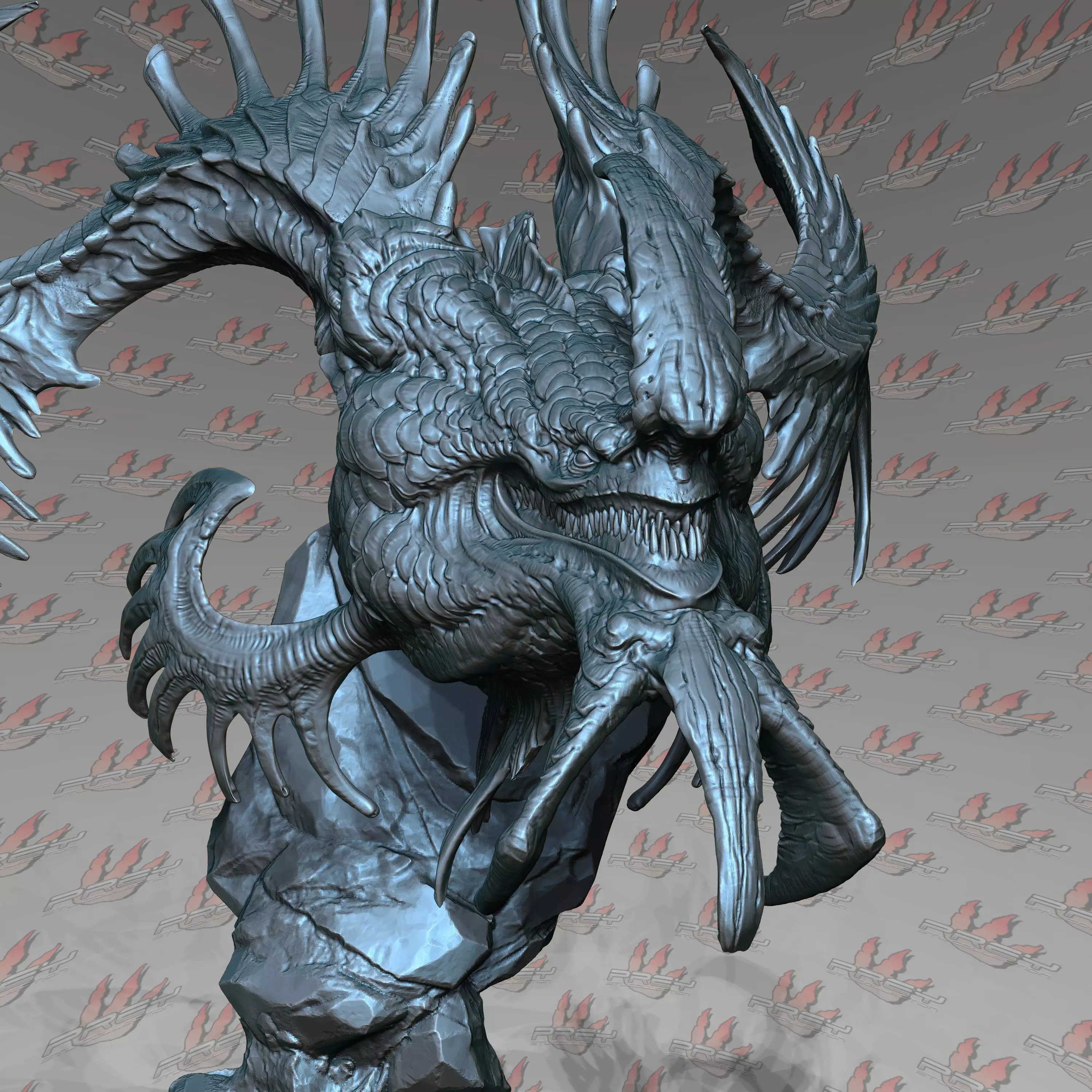 Dragon Bust 3D print model_0