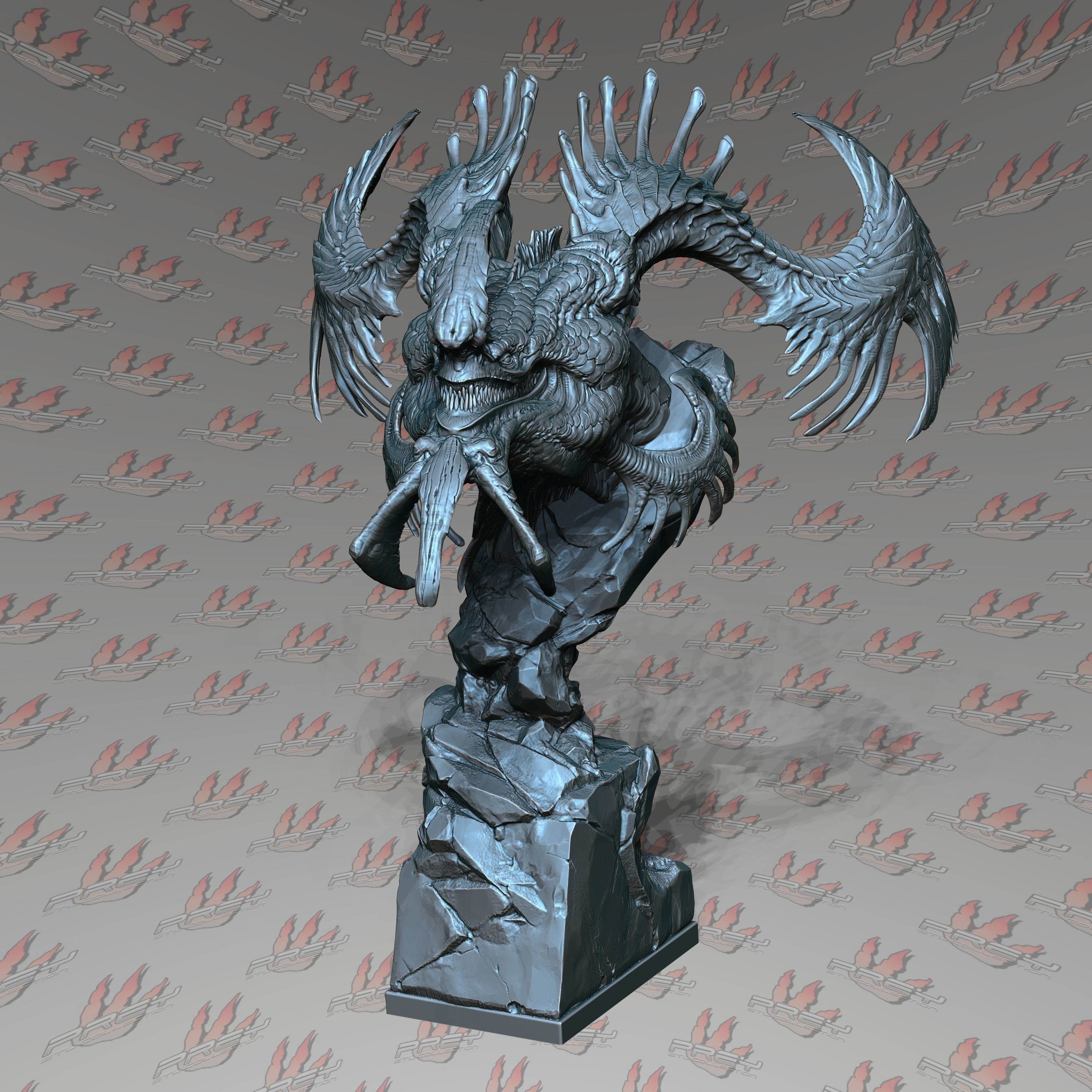 Dragon Bust 3D print model_1
