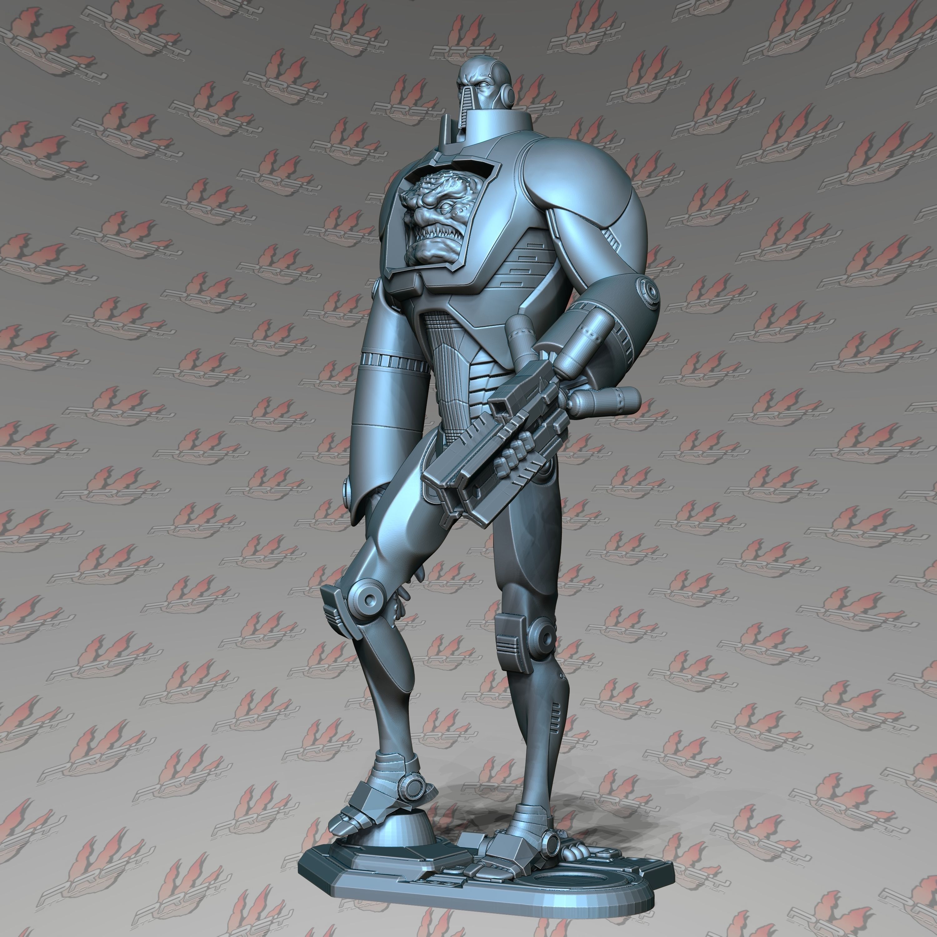 Krang 1-10 3D print model_4
