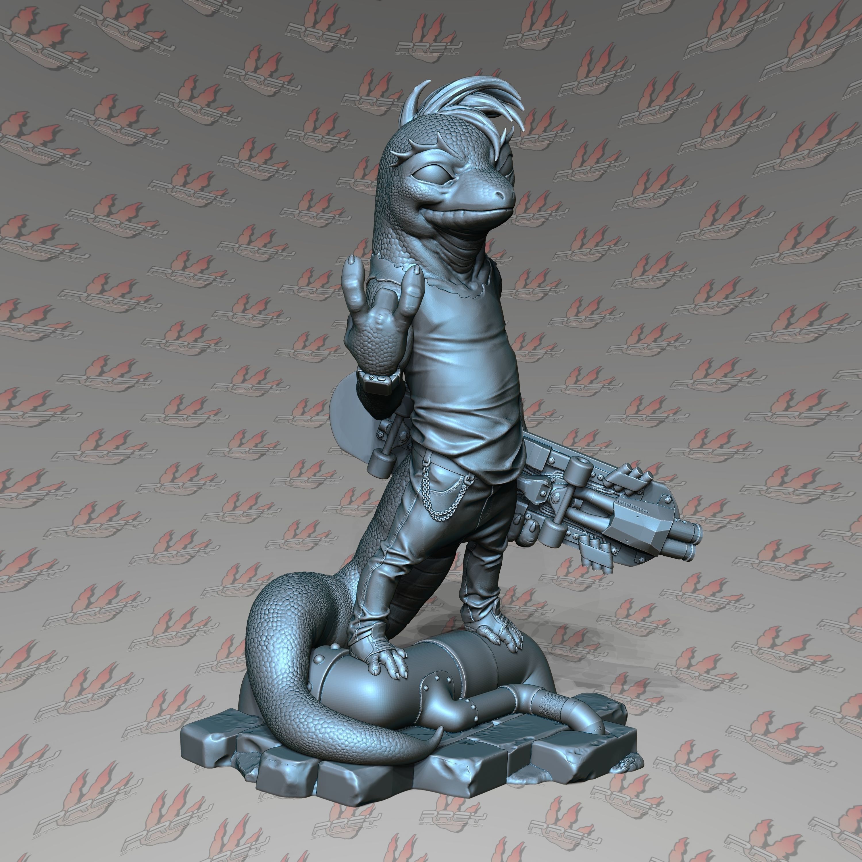 Mondo Gecko 1-10 3D print model_2